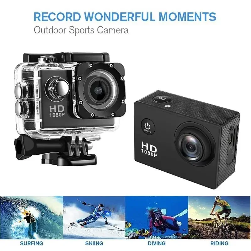 1080P Underwater Waterproof Sports Dv Multifunctional Outdoor Riding Locomotive Sports Camera Sports Camera Diving Camera image 5