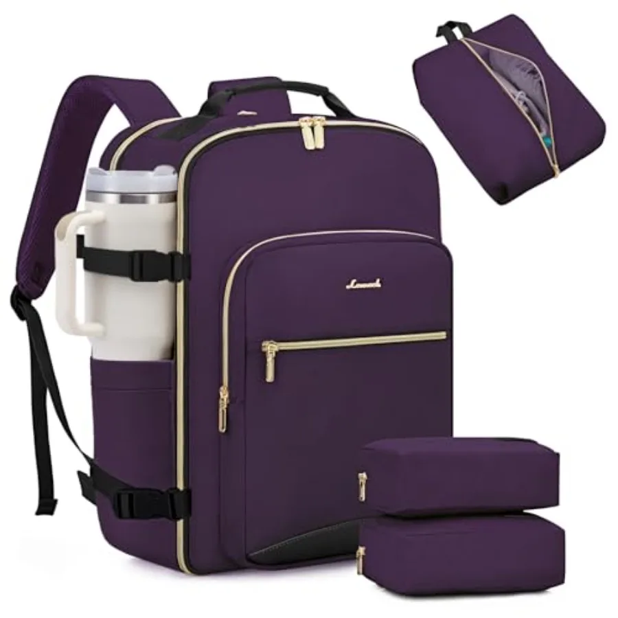 

50L Large Travel Backpack for Women Men Fits 17 Inch Laptop Carry on Backpack for Traveling on Airplane Personal Item Bag Airli