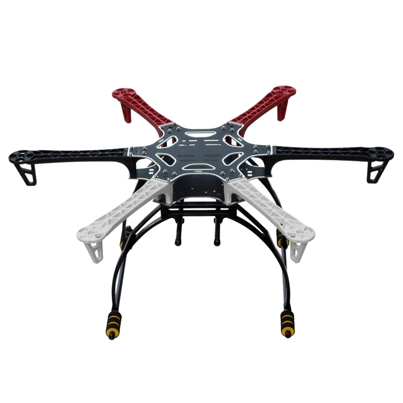 F550 Drone ชุดกรอบเครื่องบิน 6 แกน 550 มม.Quadcopter กรอบชุด Landing Skid Gear quadcopter กรอบ