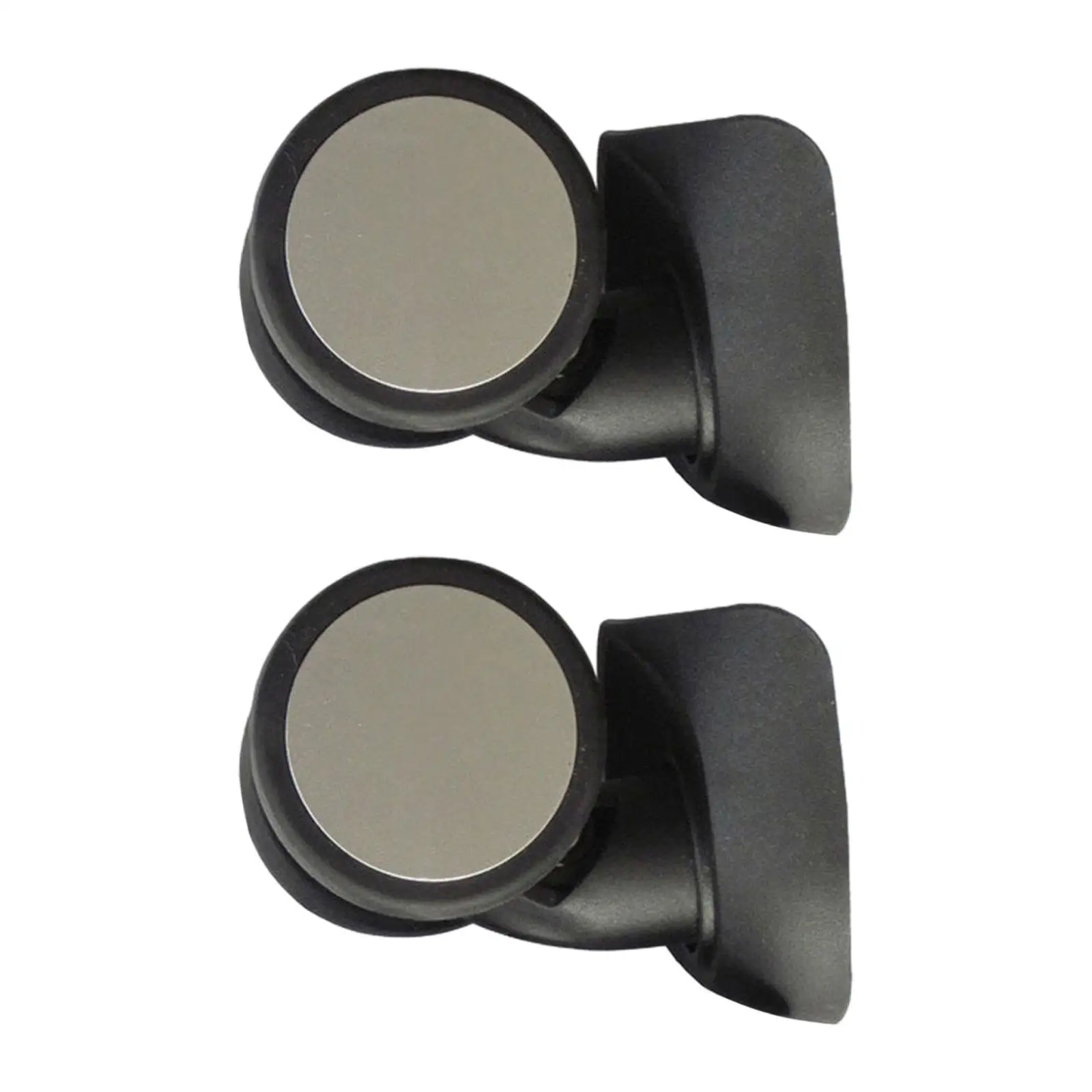 2 Pieces Luggage Wheels Suitcase Casters Multipurpose Mute Lightweight Convenient Installation Black Repair Parts Dual Wheels
