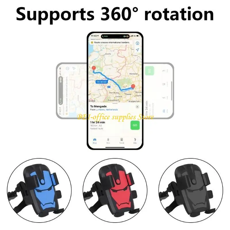 

A9LC Car Phone Holder Mount Phone Mount Holder For Car Vent Air Vent Clip Never Blocking Cellphone Holder