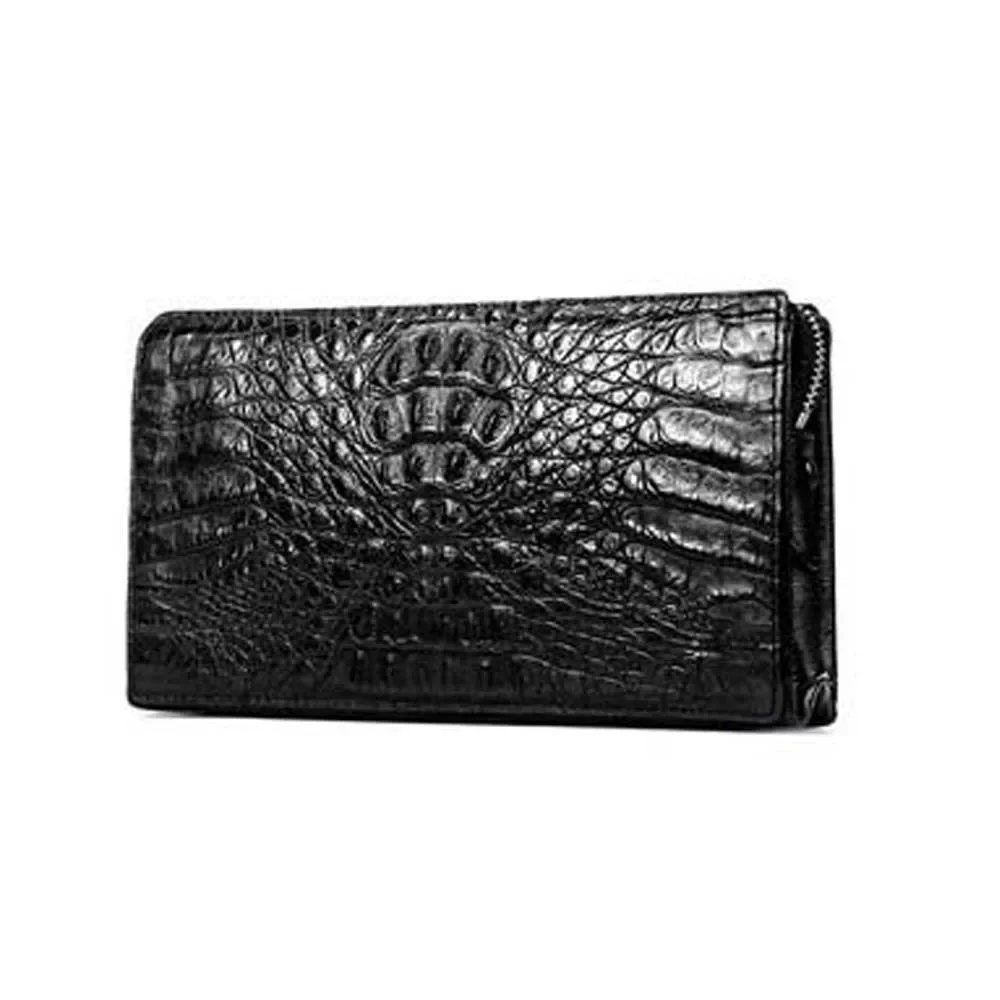 kadilaier crocodile  Men clutch bags  male crocodile Hand bag Zipper wallet  Hand caught bag