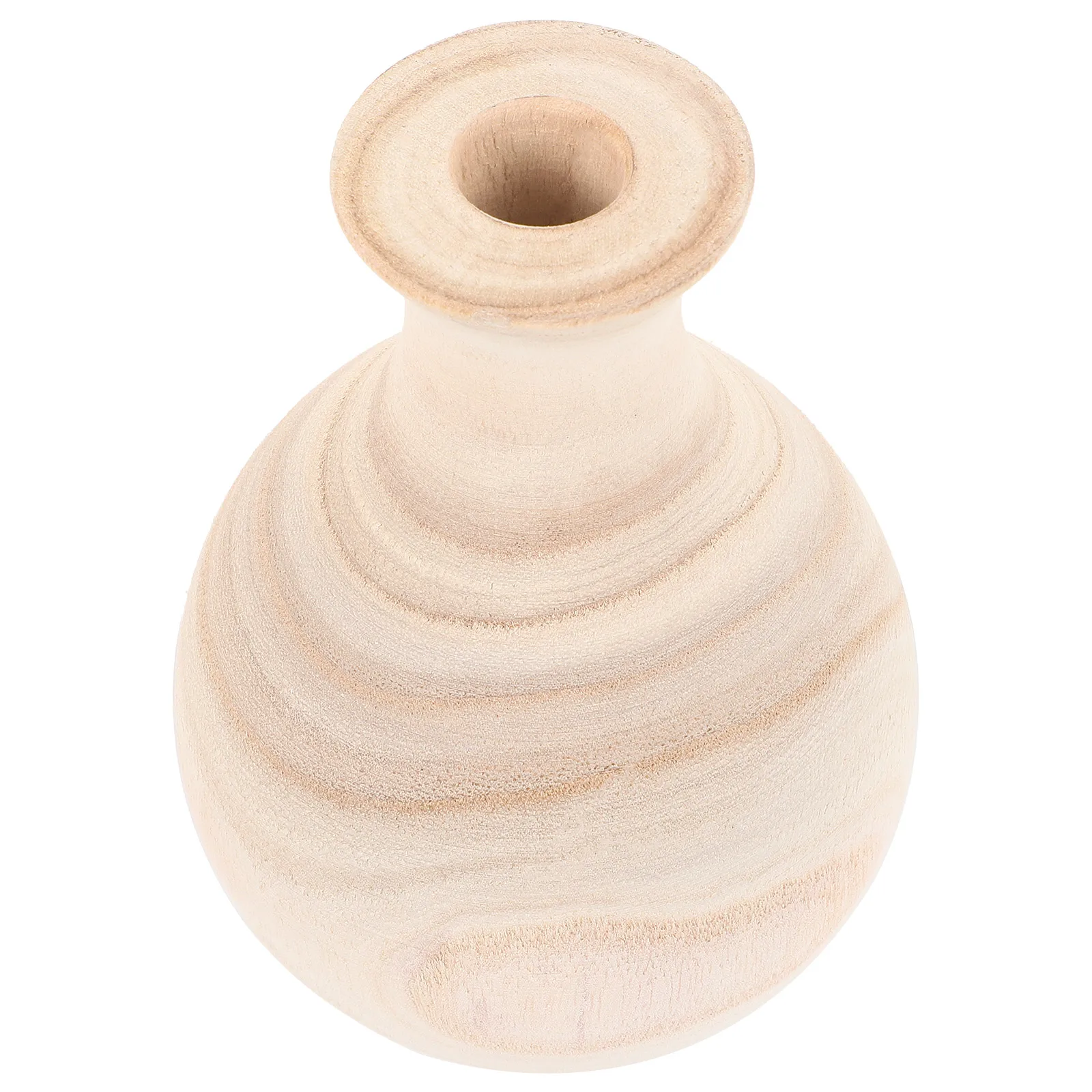 

Wooden Flower Vase Exquisite Craftsmanship Decorative Small Size Living Room Bedroom Floral Arrangement Container Modern