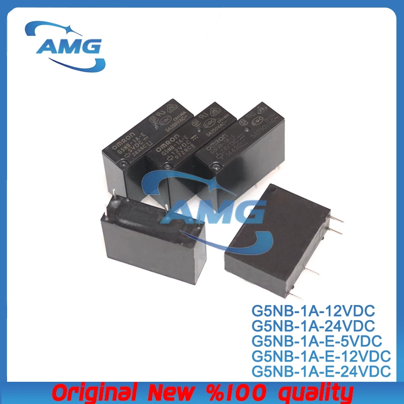 10PCS H.X.Y 4Pin 5A 250VAC relay DC5V 12V 24V G5NB-1A-E-12VDC G5NB-1A-E-24VDC G5NB-1A-E-5VDC G5NB-1A 12VDC G5NB-1A 24VDC