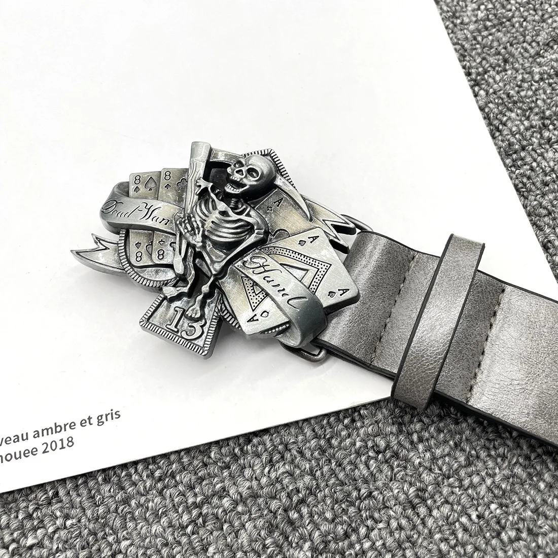 القوطية Y2K النساء الرجال أحزمة العلامة التجارية الفاخرة القوطي السيدات الهيب هوب الشرير برشام الهيكل العظمي طباعة حزام خصر الجينز زنار