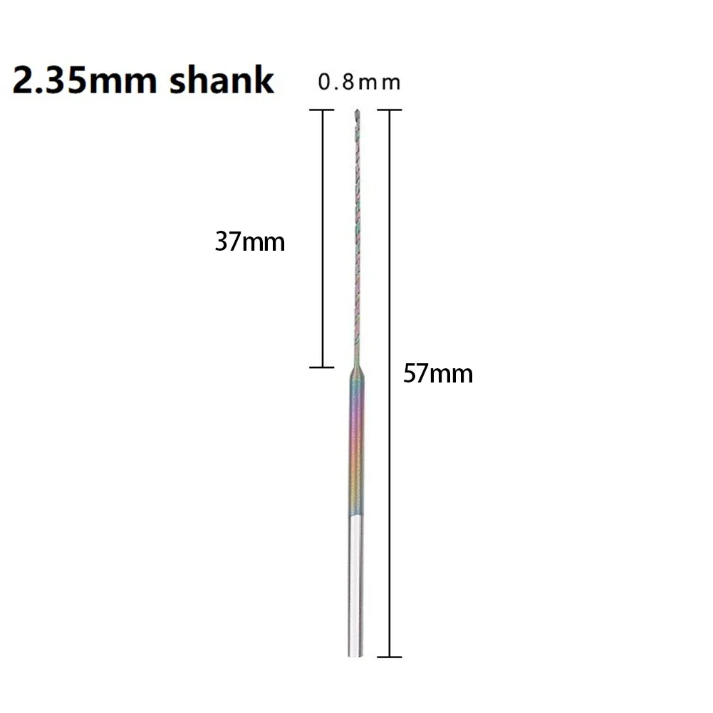 

Power Tool Drill Bit Drill Drilling High Speed Steel Needle Quenched Quenched Drill Bit Shank 2.35MM Amber Auger-drill