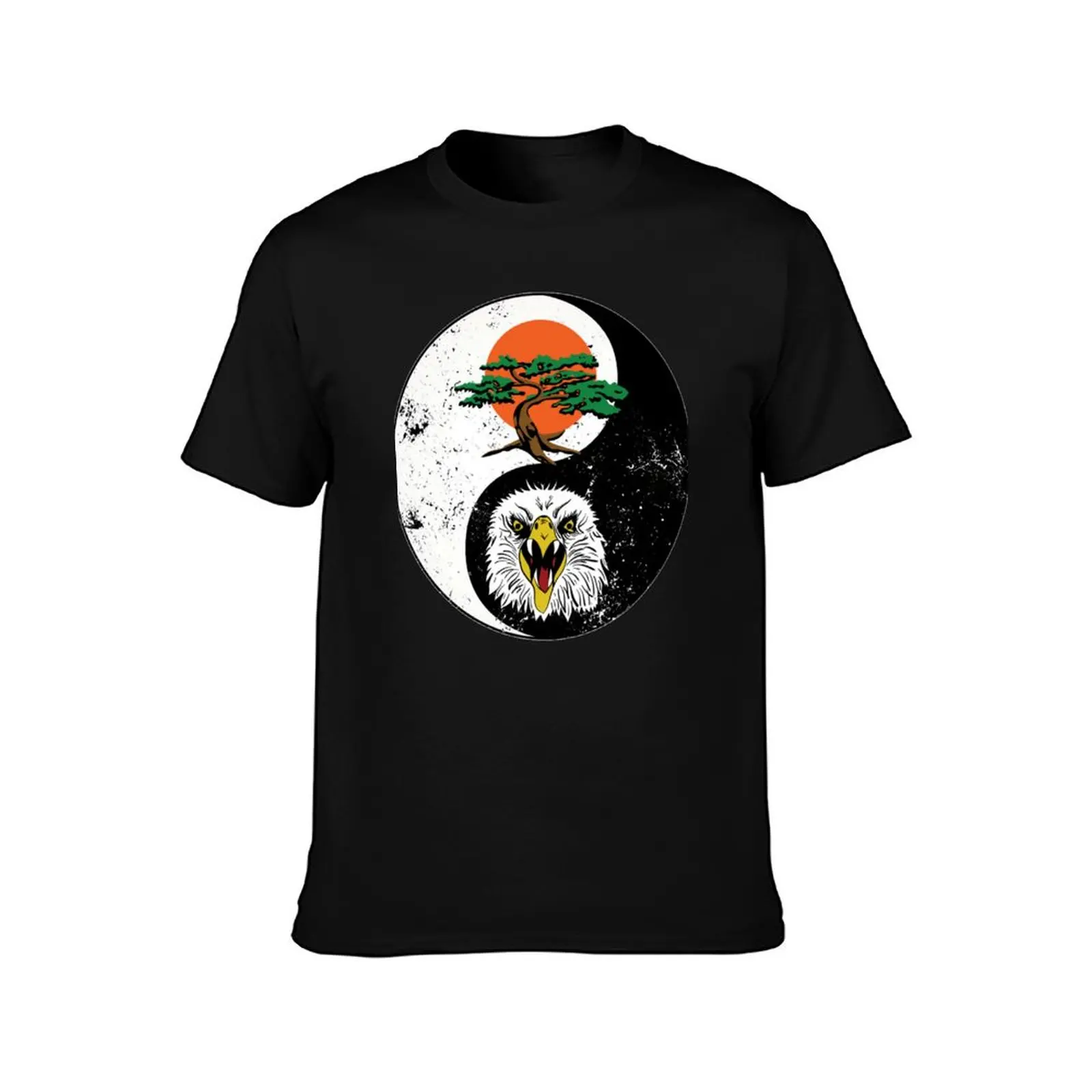 Miyagi do karate tree logo and Eagle fang karate T-Shirt Stain Resistant Casual Tee T-Shirt