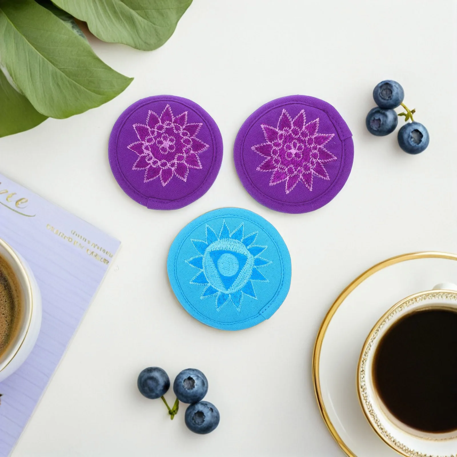 

3Pcs Sound Bowl Cushion Beautiful Color Soft Texture Anti-Slip Protection Pad for Singing Bowl Buddhist Meditation Practice