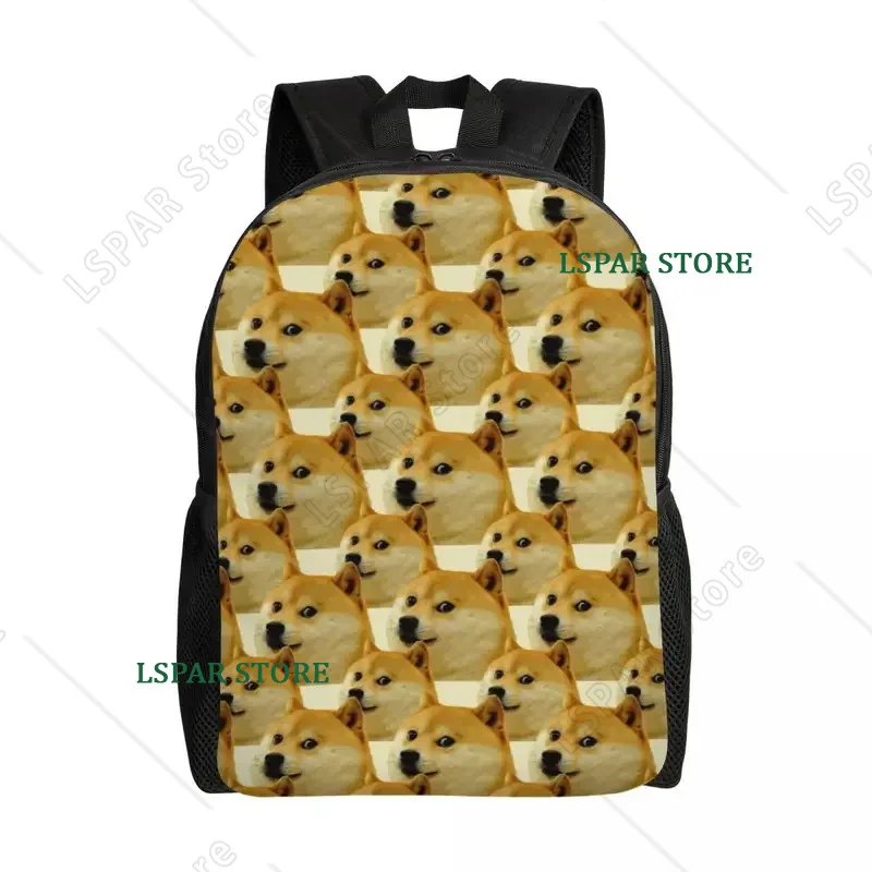 

Custom Shiba Inu Doge Cheems Meme Backpack Women Men Casual Bookbag for College School Bags