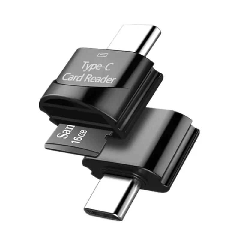 Lector de tarjetas TF micro-sd a Micro USB tipo C OTG, adaptador de tarjeta de memoria a USB C de alta velocidad para Macbook, Xiaomi, Samsung, nuevo