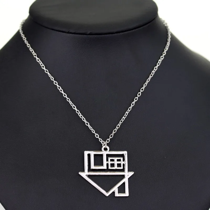 House Necklace The Neighborhood Rock Music Pendant Hollow Out House Logo geometric pendant Jewelry Gift for Friends Wholesale