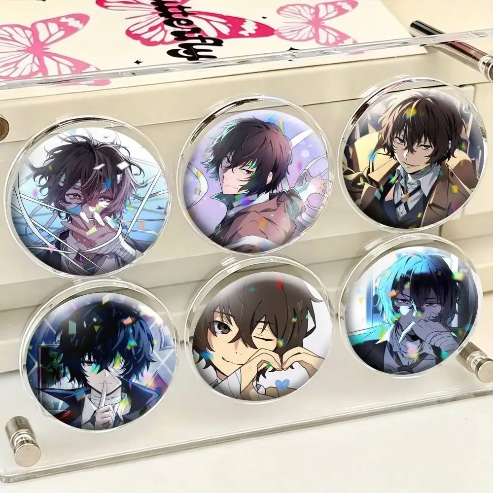 D-Dazai Osamu B-Bungou Stray 25mm 32mm 44mm 58mm 75mm Brooches Badges Pins for Accessories Gift