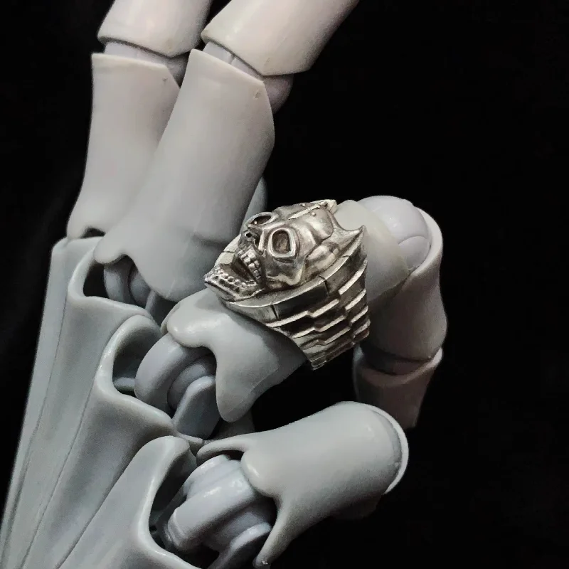 Anime JoJos Killer Queen Cosplay Ring Unisex Metal Gothic Adjustable Opening Rings Jewelry Accessories Xmas Gift - Image 4