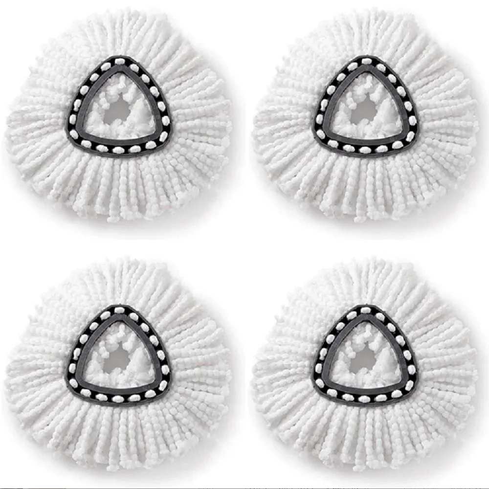 Paño de repuesto duradero para cabezal de mopa O-cedro/Vileda, cabezal de mopa Triangular giratorio, paño de repuesto ligero y portátil, 4 Uds.