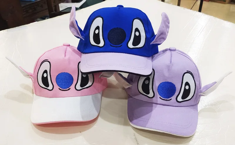 Disney Anime Stitch Berretto da baseball per bambini Cappello da bambino per ragazzi Ragazze Moda Outdoor Cappellini da sole Hip Hop Snapback per bambini Regalo