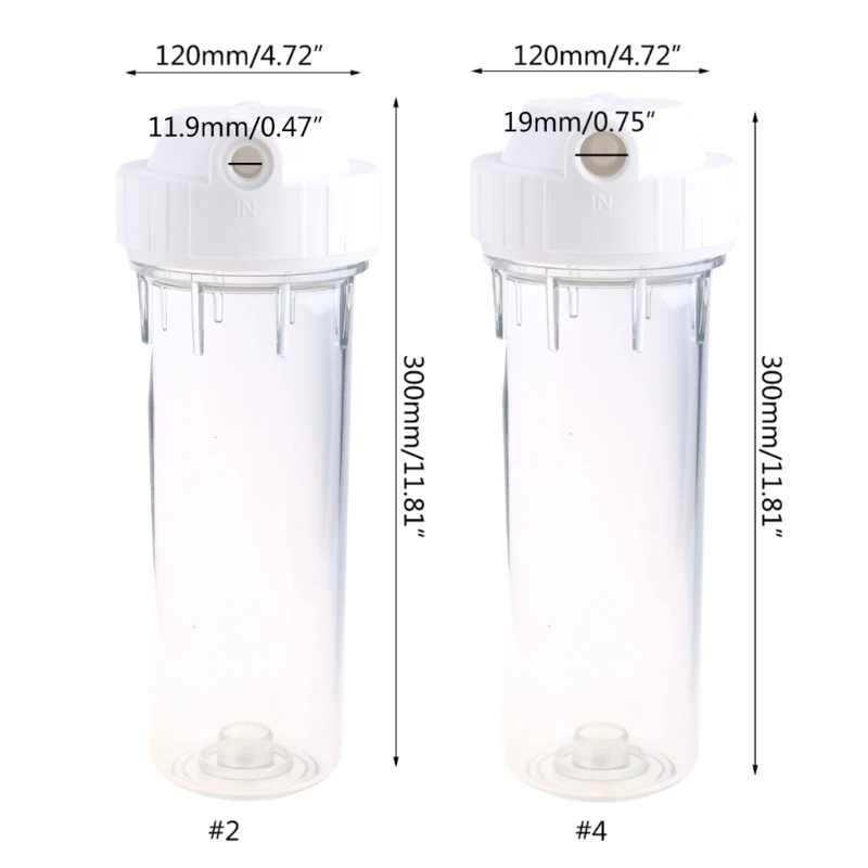 Transparent Water Purifier Filter Bottle 1 4 Clear Filtration Bottle