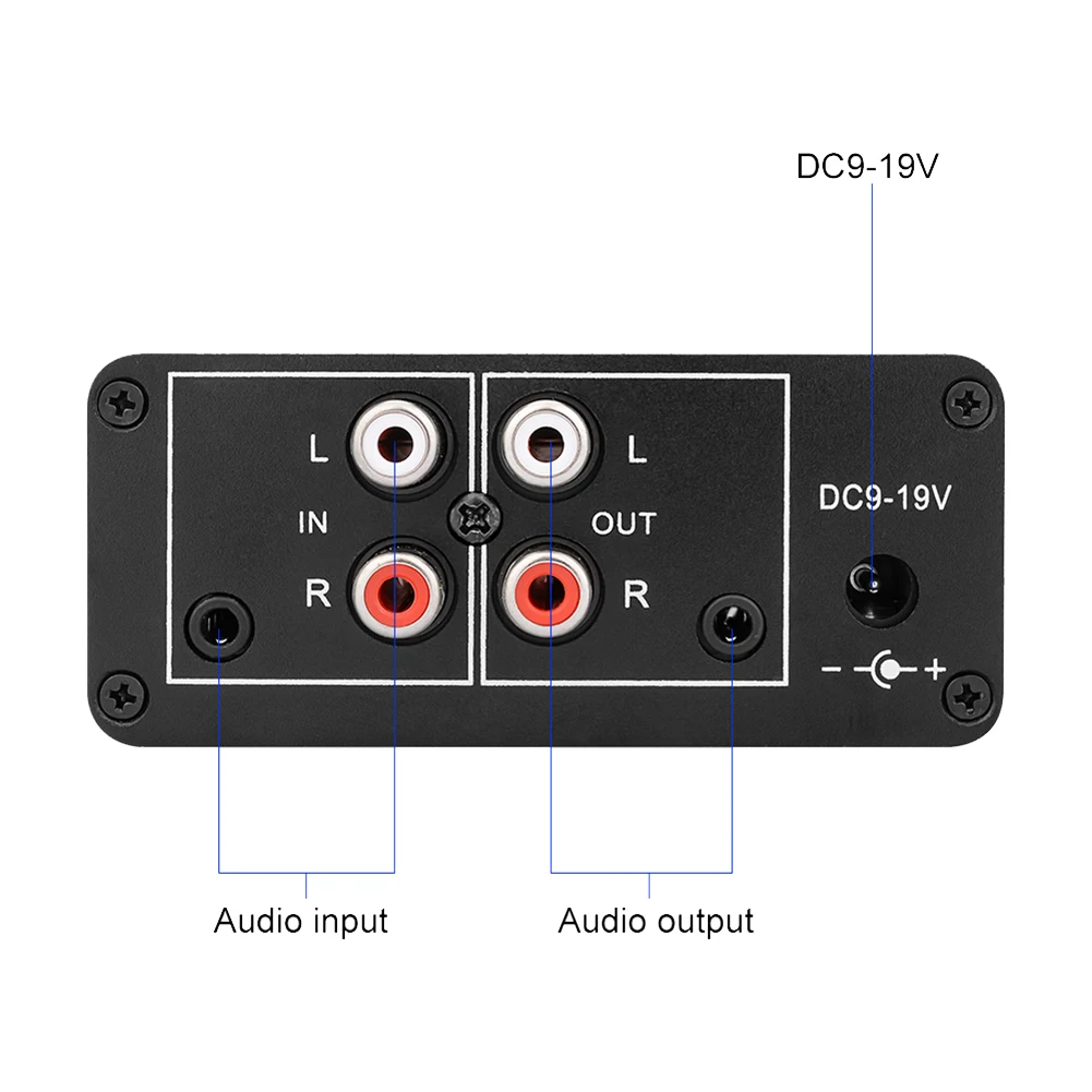 Préamplificateur de Signal Audio T85C AU-10X NE5532, carte de préampli pour casque, Gain 20Db 3.5MM, contrôle du Volume, tonalité DC 12V