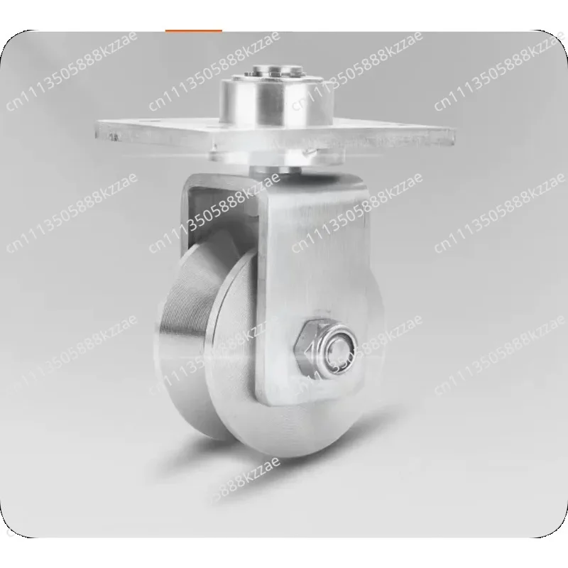 304 201 stainless steel V-shaped U-shaped track roller with plate universal track wheel lifting and sliding door wheel steel