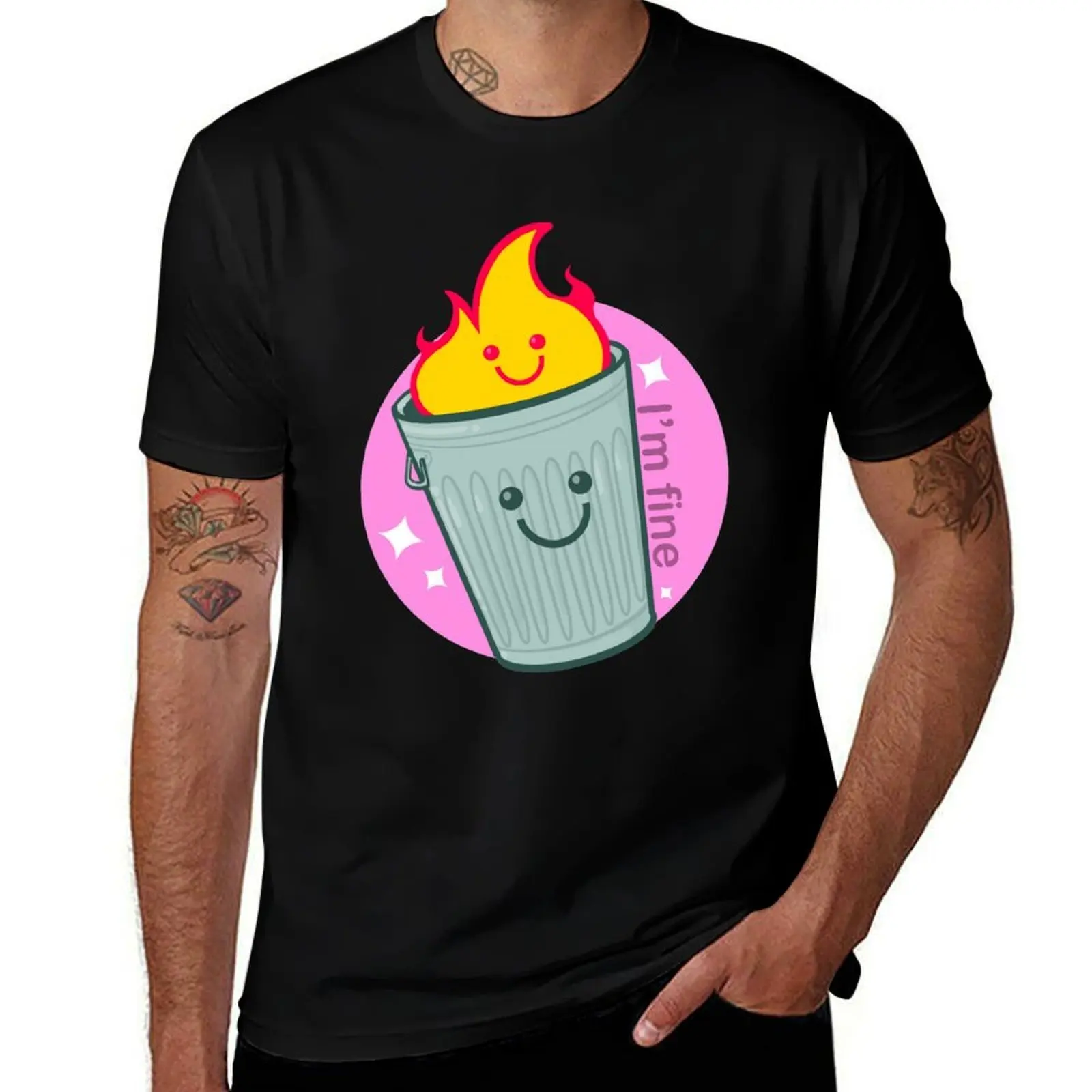 Trash Fire T-Shirt Casual Lightweight Short Sleeve Top