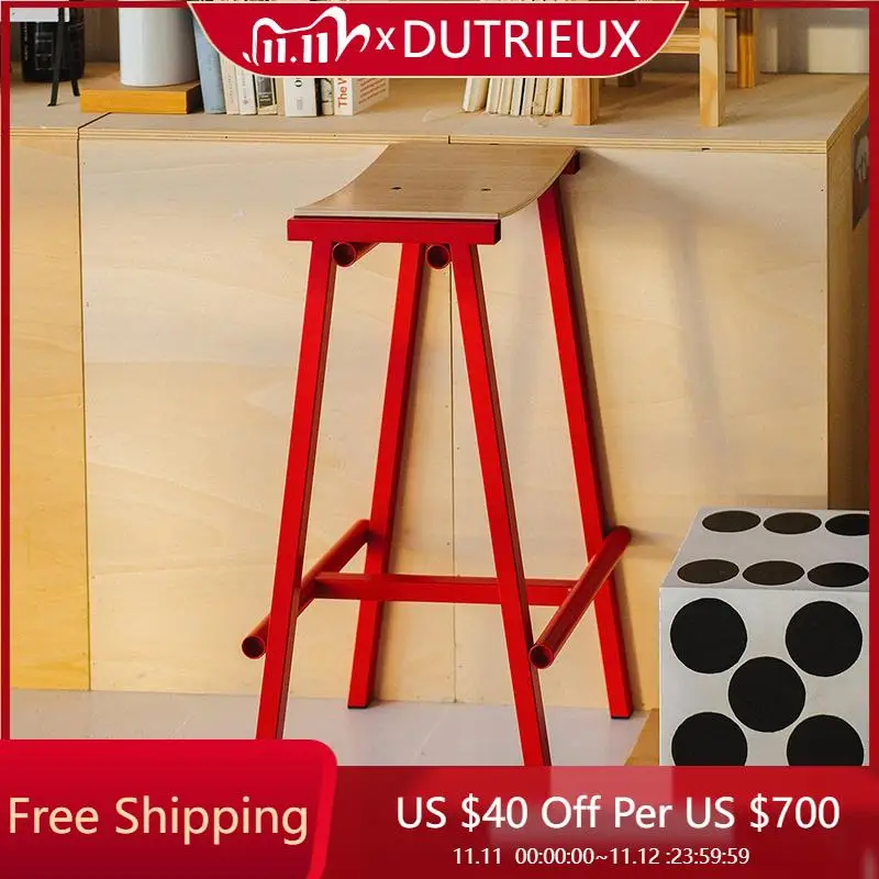 

Creative Single Bar Stools Nordic Waiting Reception Relax Party High Chairs Island Comfortable Lounge Muebles Home Furniture