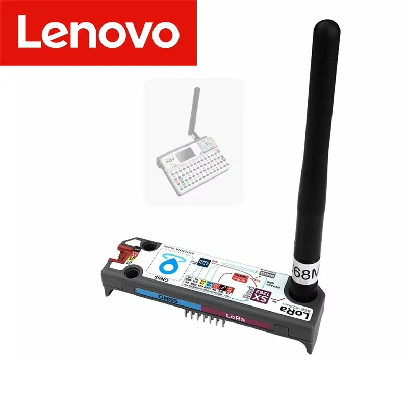 

Модуль Lenovo M5Stack Cap LoRa-1262 для Cardputer Adv SX1262, частота 868-923 МГц, антенна SMA, поддержка GNSS (глобальное позиционирование)