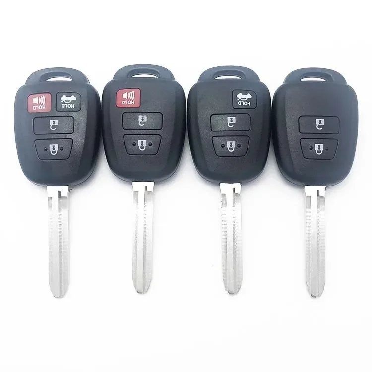 

Remote Car Key Shell Case Fob For Toyota CAMRY Corolla Tundra Pruis With TOY43 Blade 2/3/4 Buttons