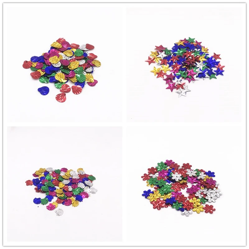 10g/Bag More Size Mixtz Sequin Shell/Pentacle/Plum Sequins PVC Paillettes DIY Wedding Sewing Dress Craft Lentejuelas Accessories