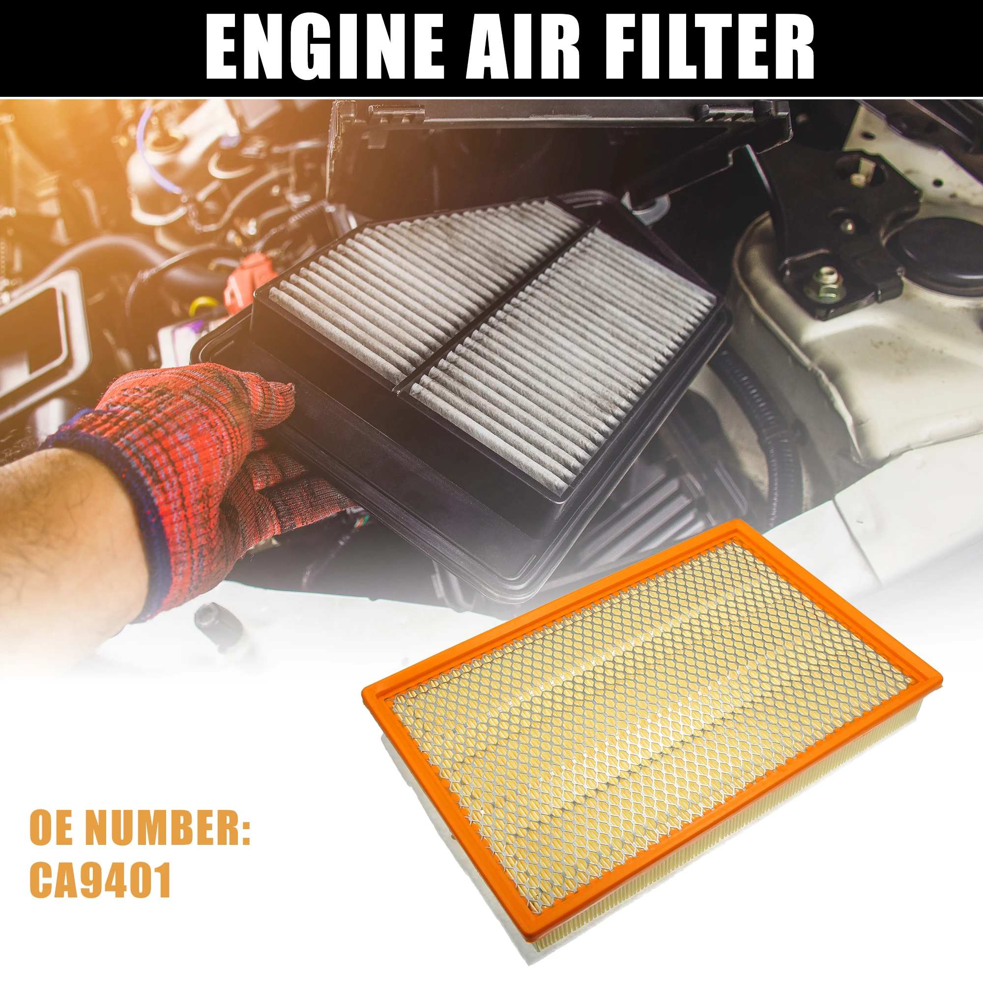 

X Autohaux Car Engine Air Intake Filters Parts 53032404AA/AB/AC 68441763AA/68319604AA for Dodge for Ram 2002-2023 Accessories