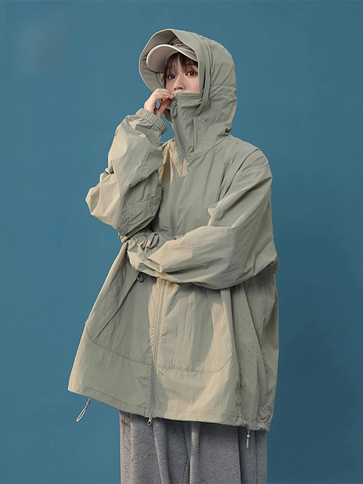 

Ice Silk UV Protection Clothing Men's Breathable Lightweight Summer Casual Outdoor Jaet TUCANO Brand Loose Fit Long Sve