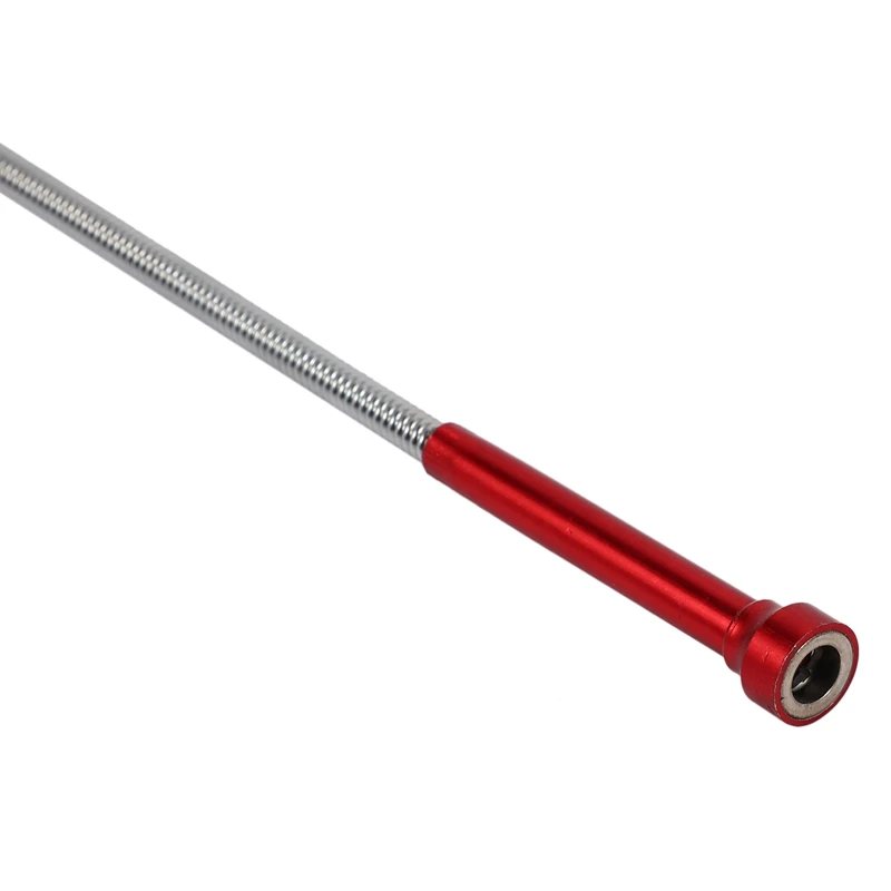 Strumento di prelievo flessibile (magnete + 4 artigli + luce a LED) impugnatura magnetica a molla lunga Gadget per wc domestico strumenti di raccolta per la pulizia delle fognature-R
