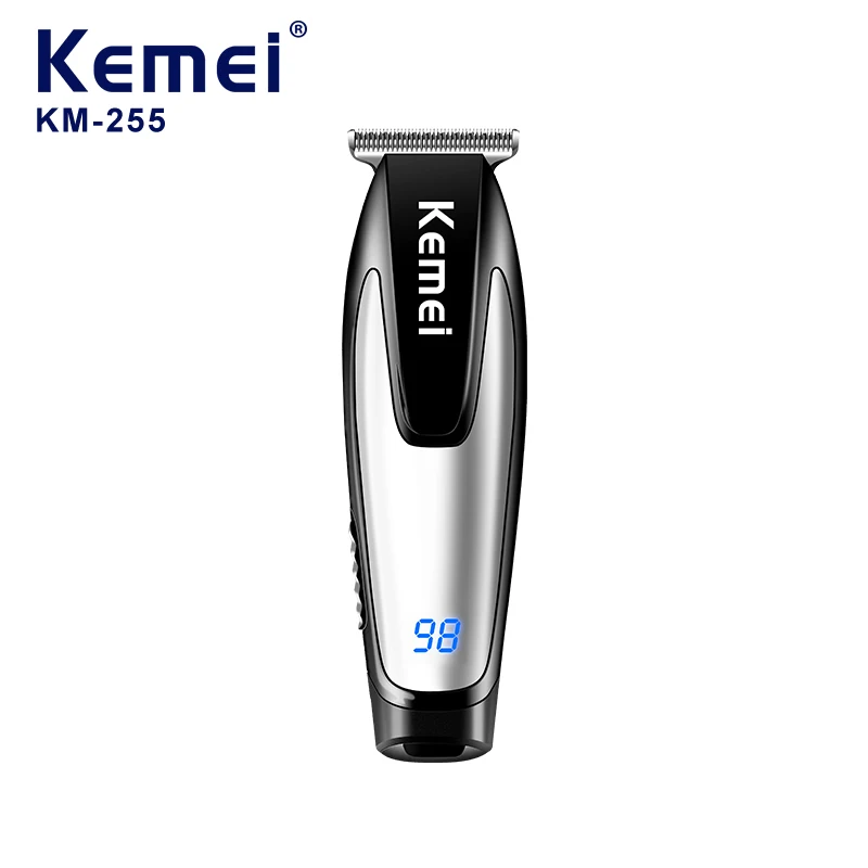 Kemei KM-255 Carbon Steel Cutter Head Professional Hair Clipper Multifunctional Electric Rechargeable Blade Balding Barber