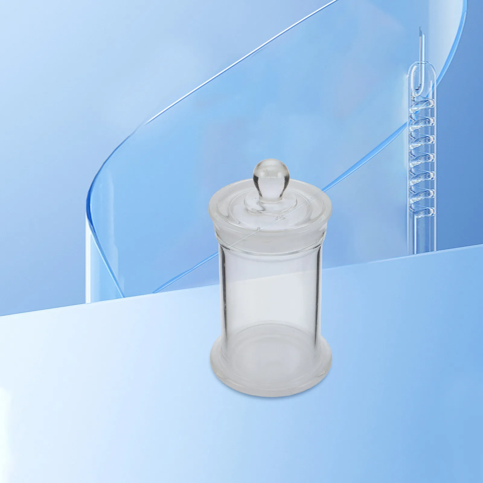 

Laboratory Specimen Containers 5.31x2.95 Inch Thickened Glass Reagent Bottles with Lid for Sample Vials Chemical Container Lab