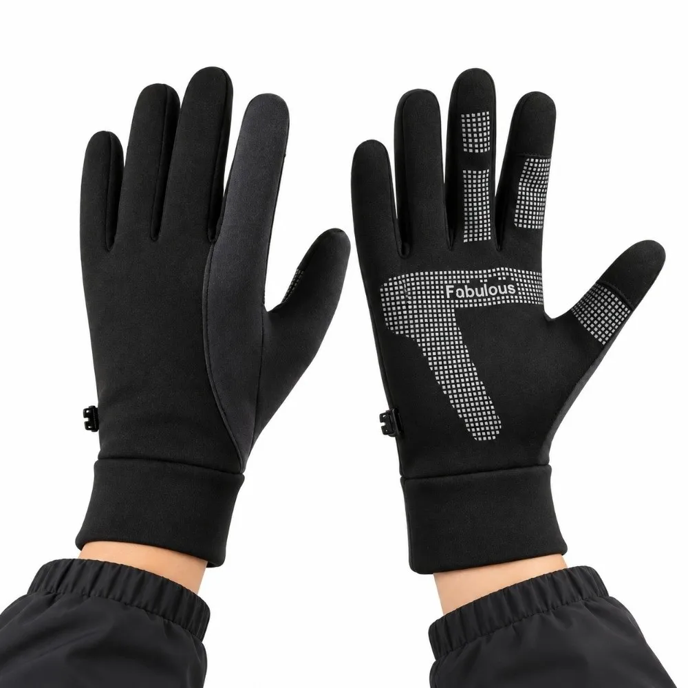 Waterproof Winter Touchscreen Gloves Full Finger Windproof Thermal Cycling Gloves Breathable Anti-slip Ski Gloves Daily