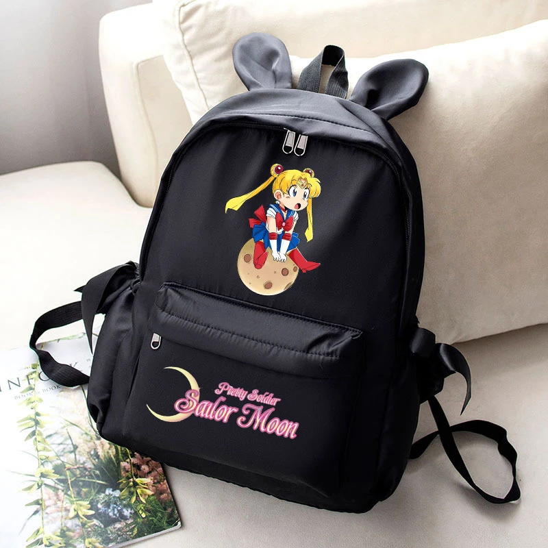 Sailor Moon School Bag Anime Cute Girl Knapsack Teenager Kawaii Printed Backpack Student Large Capacity Book Bag Rucksack Gift view 4