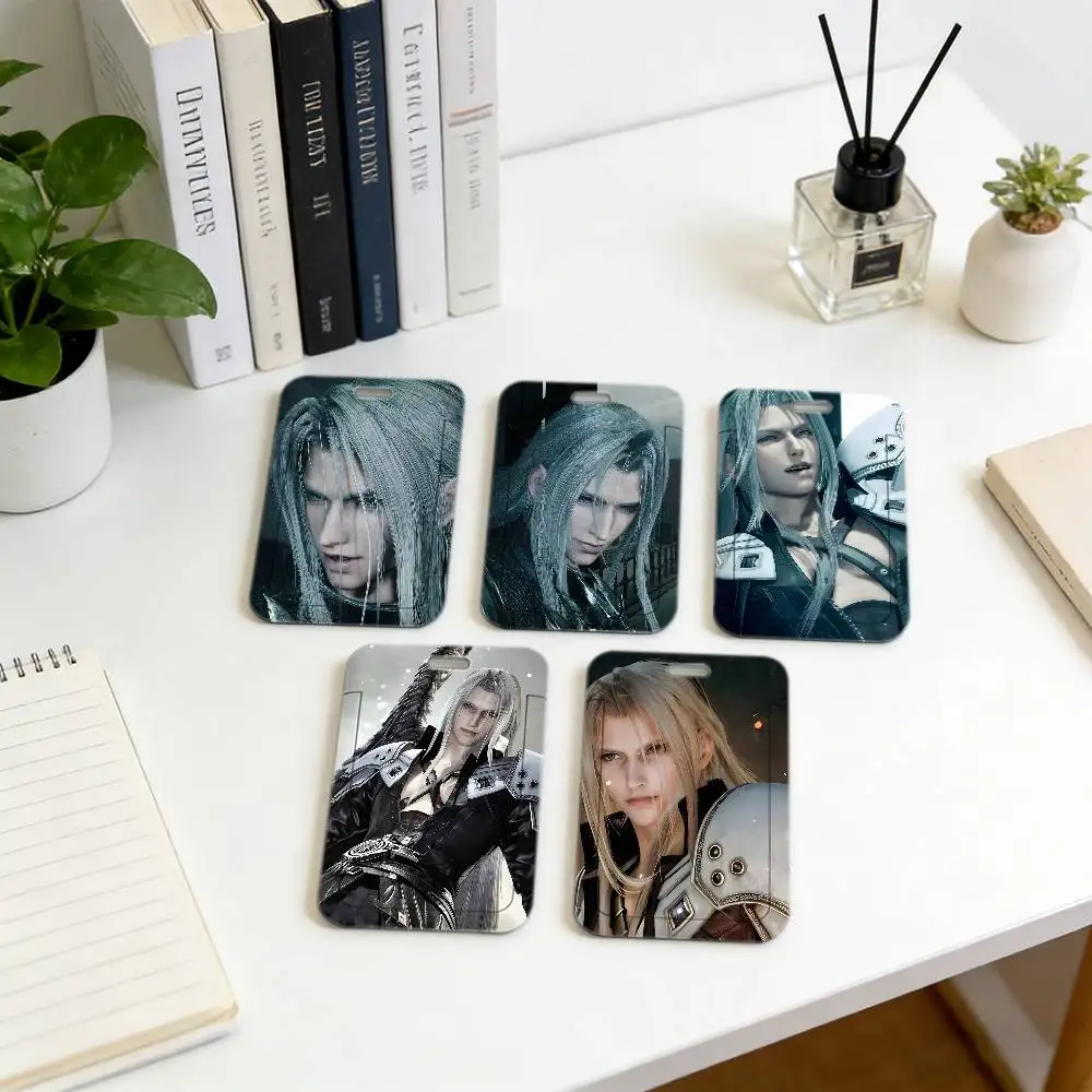 

Брелок-держатель для карт Sephiroth Game Final Fantasy VII, чехол для студенческого пропуска, подвесная сумка на шею, держатель для ID-карт, брелок для ключей, подарки
