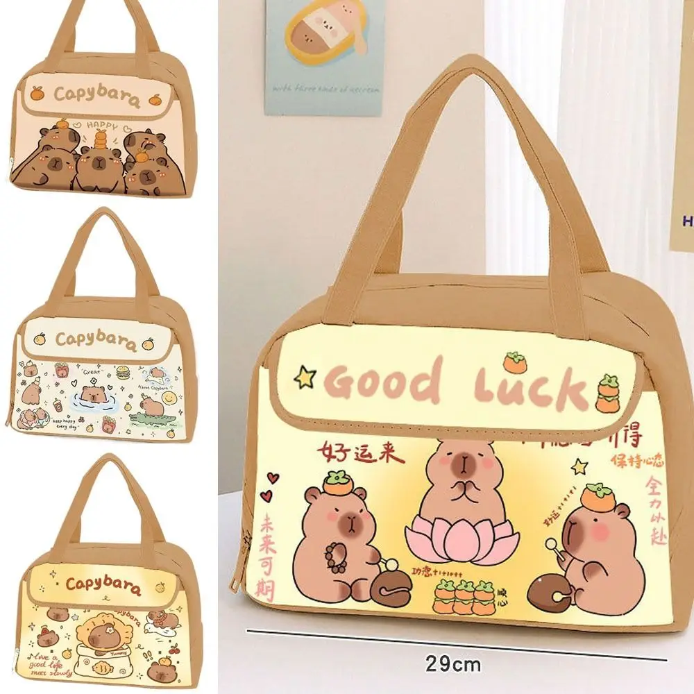 

NEW Capybara Hand-held Handbag Large Capacity Waterproof Storage Tote Bag Reusable Simple Versatile Commuting Bag