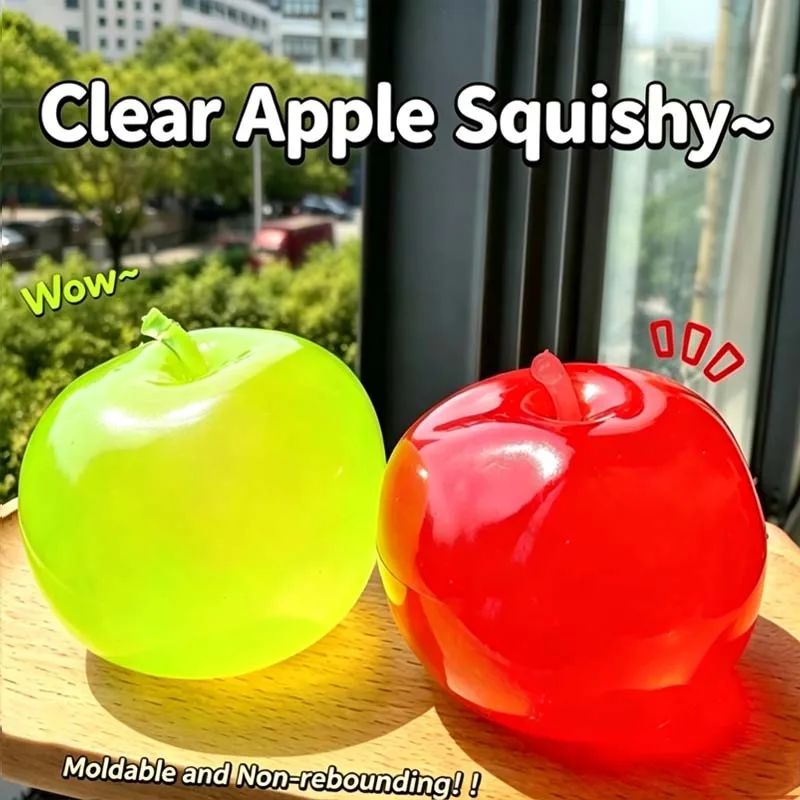 Apple Decompression Ball Toys Relieve Stress Anxiety Relaxation Toys Slow Rebound Stress Relief Toy Relieve Stress for Friends