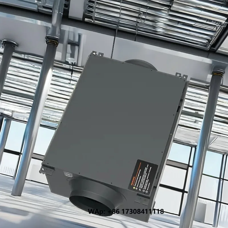 Очиститель воздуха HEPA 2200 м³/ч с тройной системой фильтрации и стерилизацией, ЖК-дисплей для отображения влажности, идеально подходит для школ, спортзалов и больших помещений