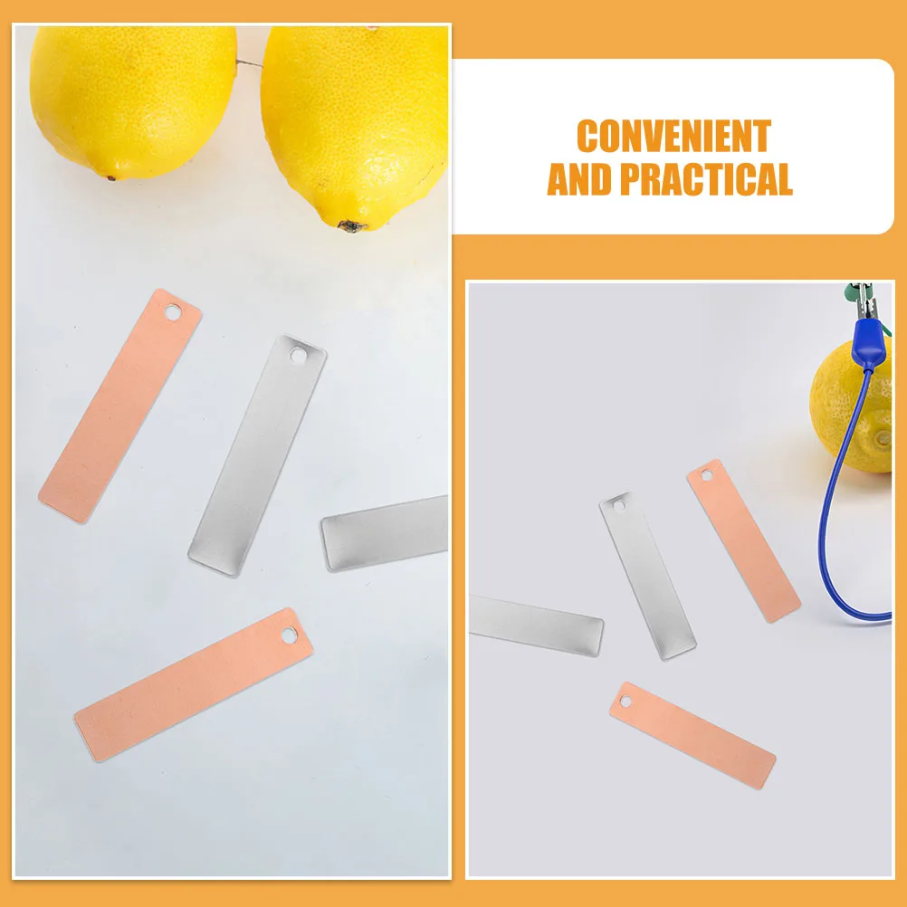 

8 Pairs Sheet Copper Zinc DIY Science Kit for Kids Classroom Experiment Learning Teaching Materials