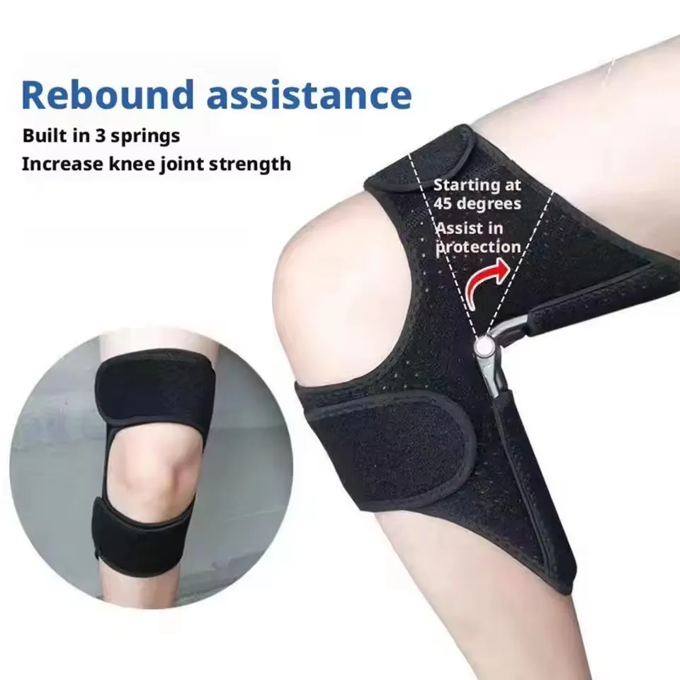 1Pcs Adjustable Support Knee Pads Sports Knee Pads Knee Assistive Device Knee Protection Spring Stabilizer Joint Health Care