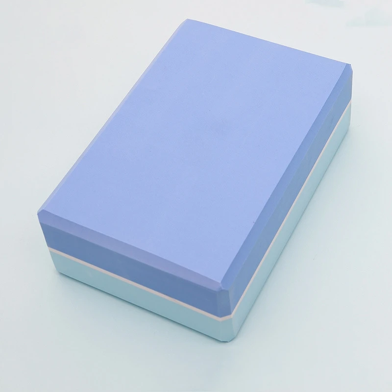 

Customized LOGO Double Color Double Layer Supplies High Density EVA Material Pilates Brick Yoga Block