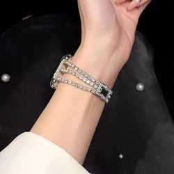 Slim Women for Apple Watch 10 9 Band 42mm 46mm 41mm 45mm 40mm 44mm Lady Diamond Watchband iWatch Series  8 7 6 Se Bracelet Belt