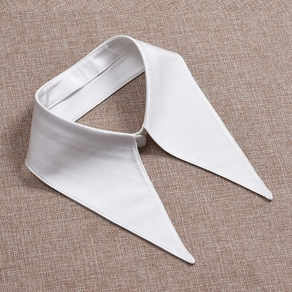 Fashion Detachable Fake Collar Solid Color Clothes Accessory False Collar Round Collar Shawl Wrap Women Girls
