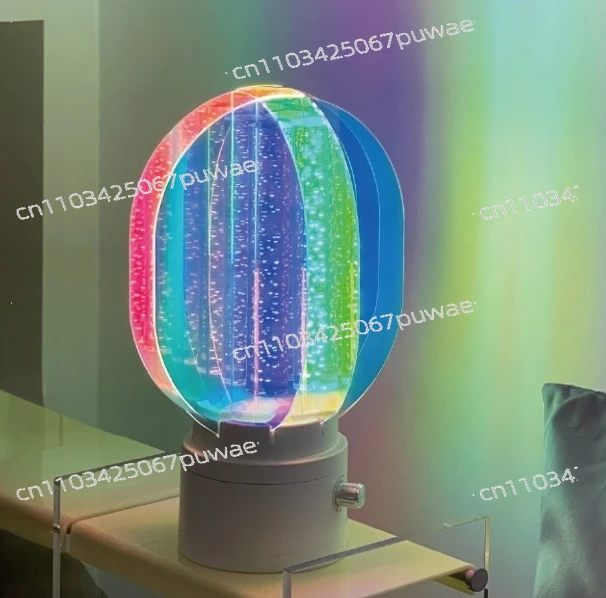 Creative Rotating Night Light | Rechargeable Aurora Starry Sky Lamp Stepless Dimming Romantic Ambiance Light