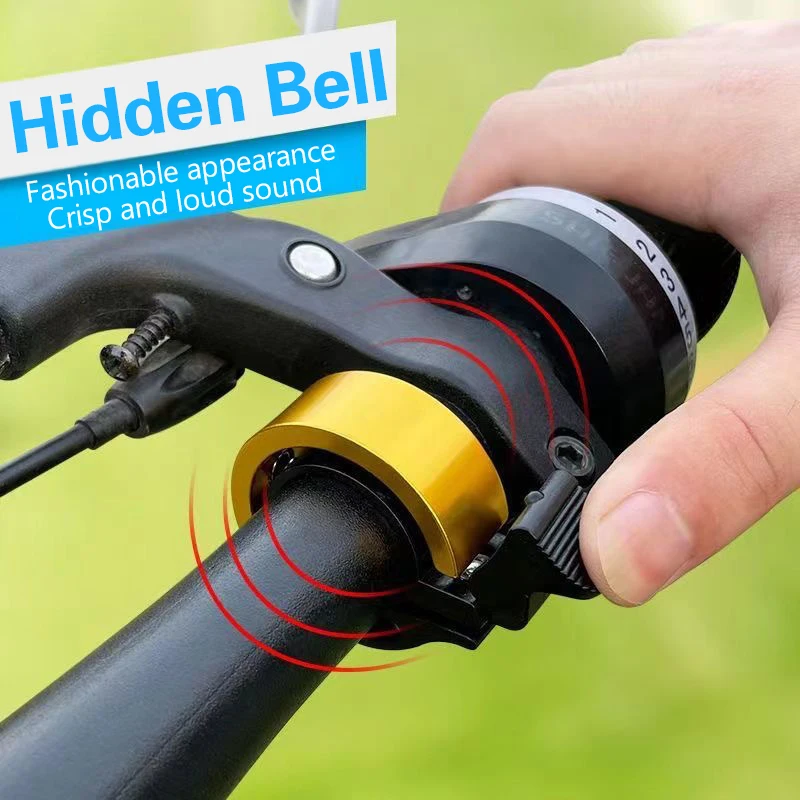 Bocina Invisible para bicicleta de montaña, claxon Universal para adulto, accesorios de equipo de equitación, plegable