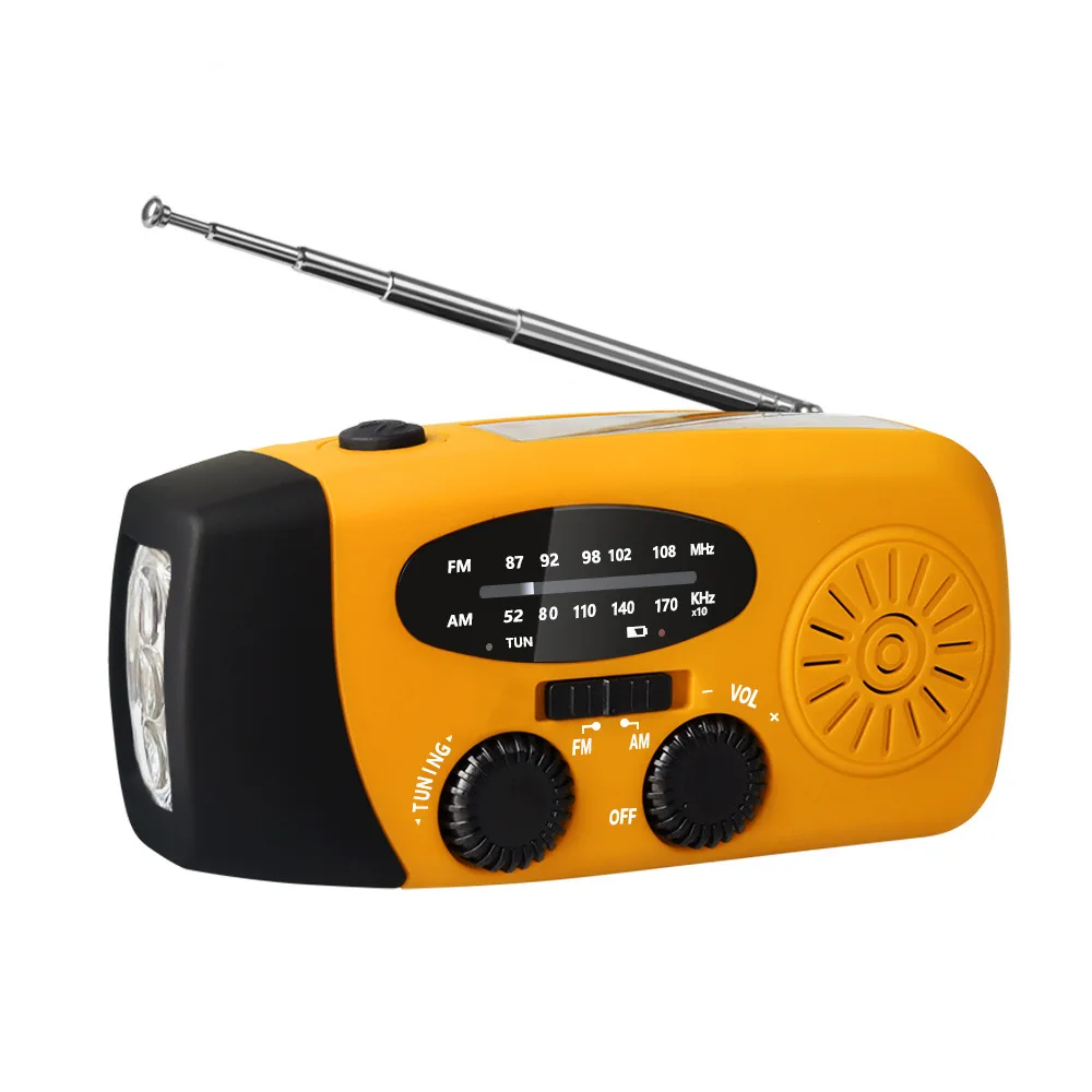 

Outdoor Emergency Radio Multi-function Hand-cranked Portable Radio Solar Hand-cranked Rechargeable Radio