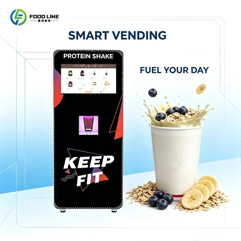 Floor Standing Automatic Protein Shake Vending Machine Multi‑Flavor Powder Beverage Self‑Service Dispenser Customized