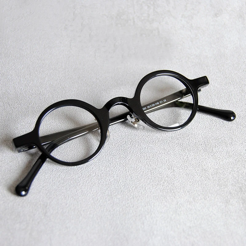 

High Quality Acetate Retro Round Men's Eyewear Vintage Small Circle Eyeglasses Frame Women Classic Trendy Unisex Glasses Frames