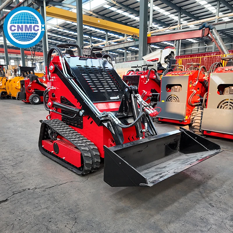 

CNMC Mini Crawler Skid Steer Loader Compact Stand-on Small Skid Steer Loader CE Certified Customized Skid Steer for Farm