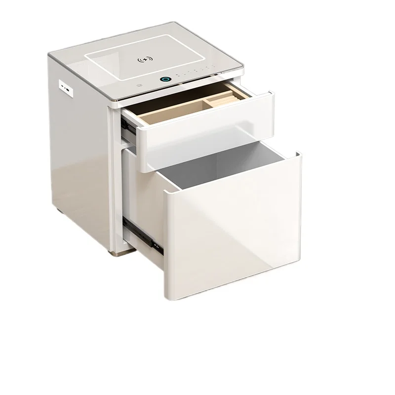 Bedside table, safe, integrated home safe, anti-theft smart, all-steel hidden WiFi smart.